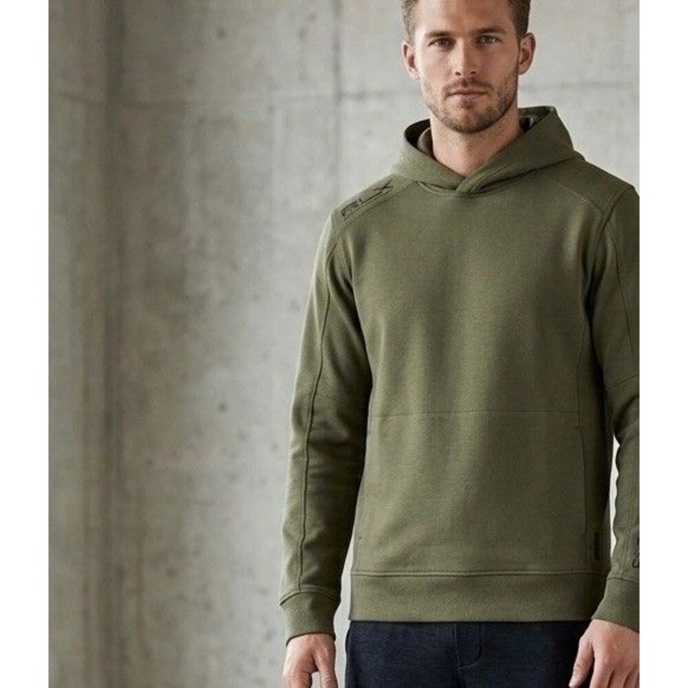 Ralph Lauren RLX Hoodie Men Small Olive Green Pullover Sweatshirt 02 Unit EUC - Picture 7 of 9